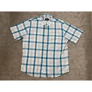 Pendleton Men's Plaid Gorpcore Casual Preppy Collared Short Sleeve Shirt XL